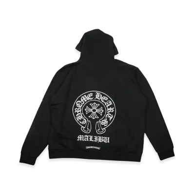 Chrome Hearts Malibu Exclusive Horseshoe Back Print Pullover Sweatshirt "Black"