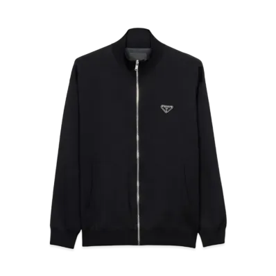 PRADA Men's Superfine Wool Cardigan "Black"