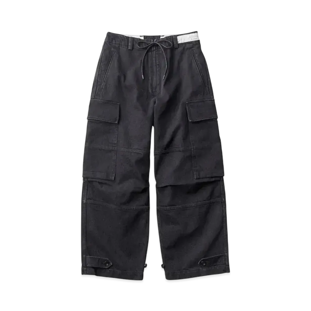 KURO Zip-Up Cargo Pants "Black"