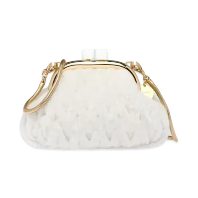 MIU MIU Miu Bel Searing Bag "White"