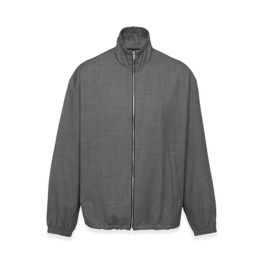 PRADA Wool Blouson Jacket "Grey"