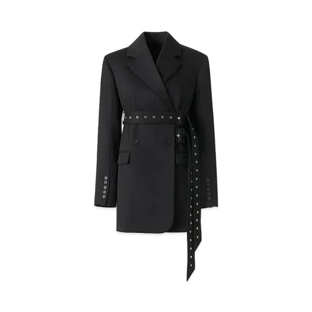 rokh x H&M Belted Wool Blazer "Black"