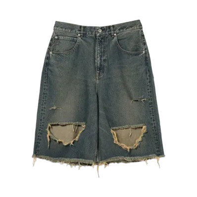 BEAMS x FUTURE ARCHIVE Buggy Denim Crush Shorts "Indigo"