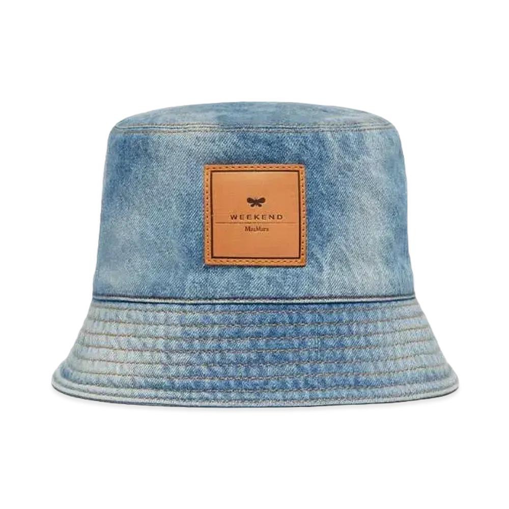 Max Mara Kiwi Pure Cotton Denim Hat "Ultramarine"