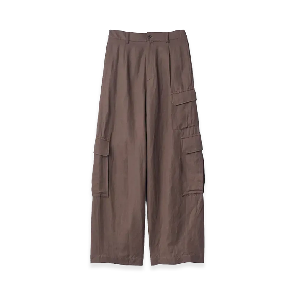 ssstein Vis/Li/Ra Twill Cargo Trousers "Khaki Brown"
