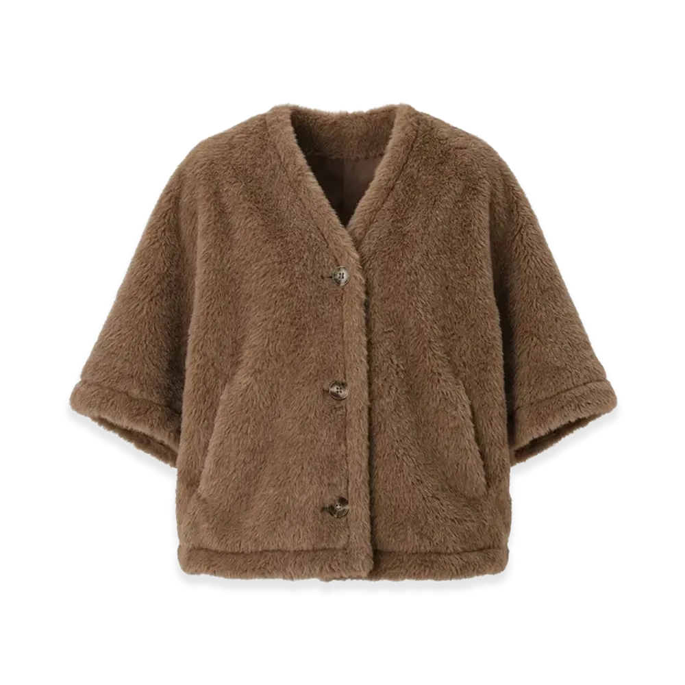 Max Mara Women's Fiorire4 Teddy Cape "Bronze"