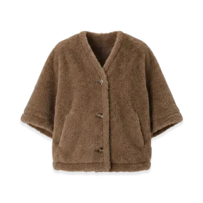 Max Mara Women's Fiorire4 Teddy Cape "Bronze"