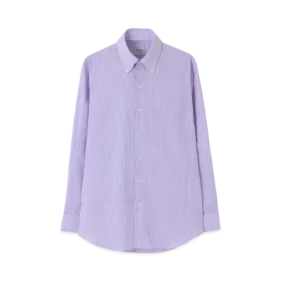 Paul Smith Pinstripe Button-Down Dress Shirt "LightPurple"