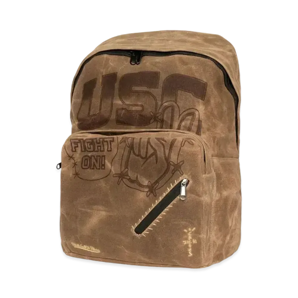 Travis Scott x M&N x USC Backpack "Beige"