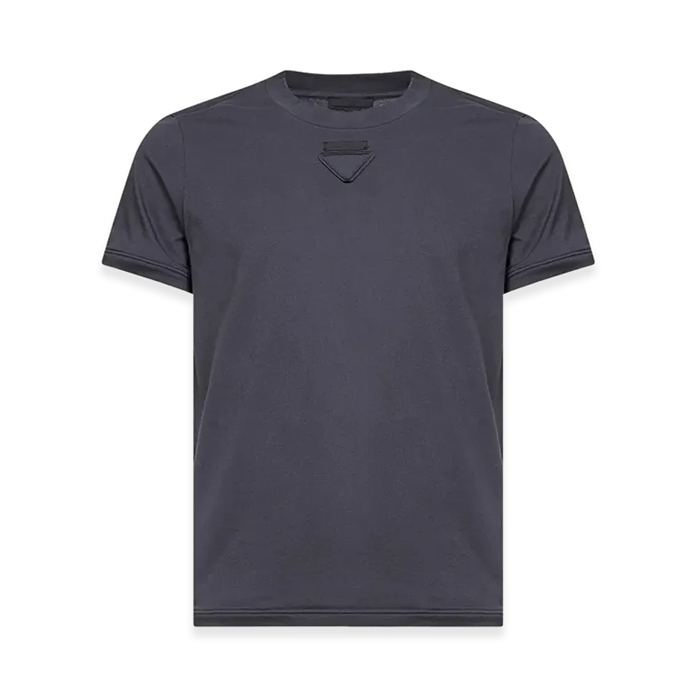 PRADA Graphite Cotton T-Shirt "Grey"