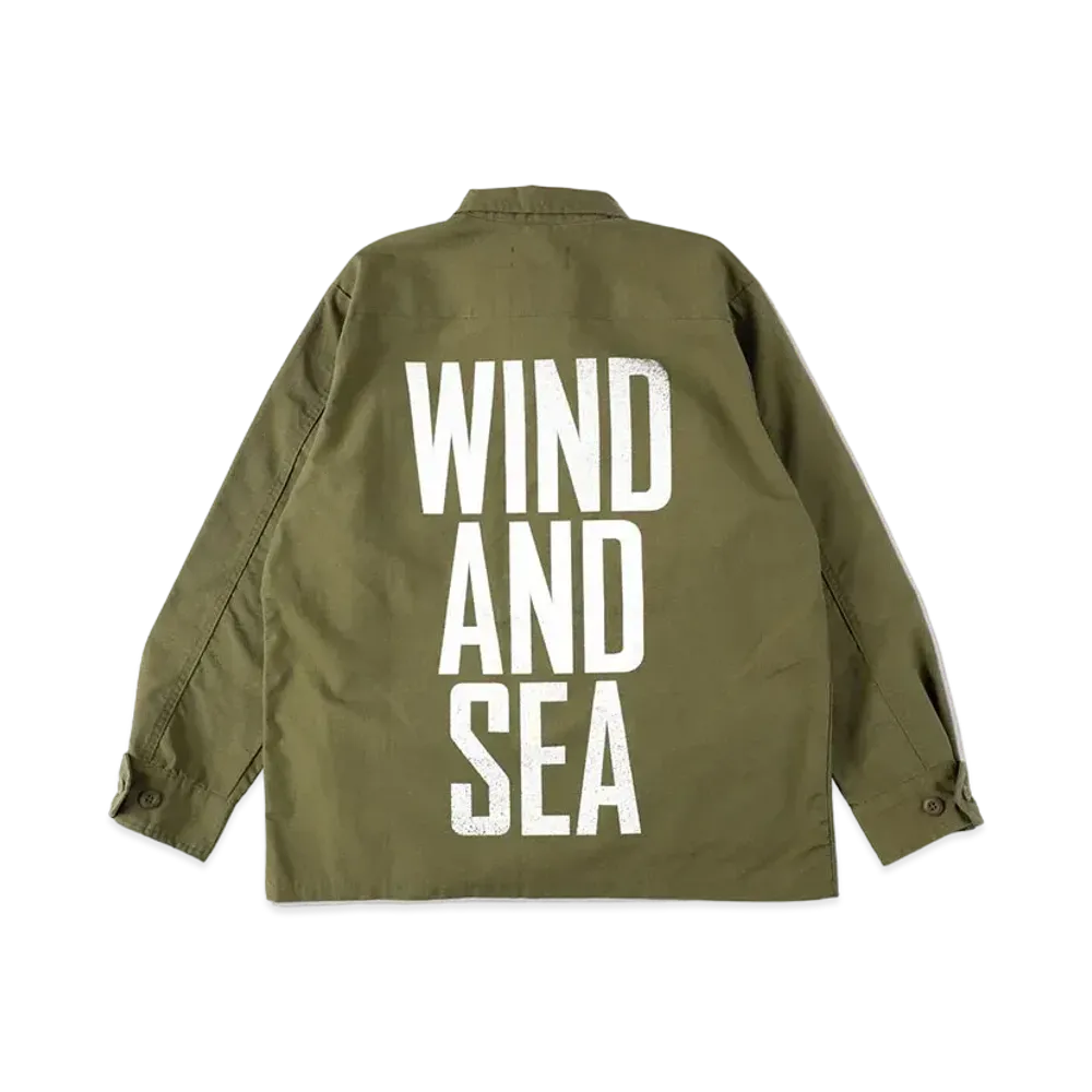 WIND AND SEA Military Surplus Fatigue Jacket "Olive Drab"
