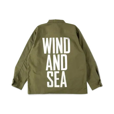 WIND AND SEA Military Surplus Fatigue Jacket "Olive Drab"