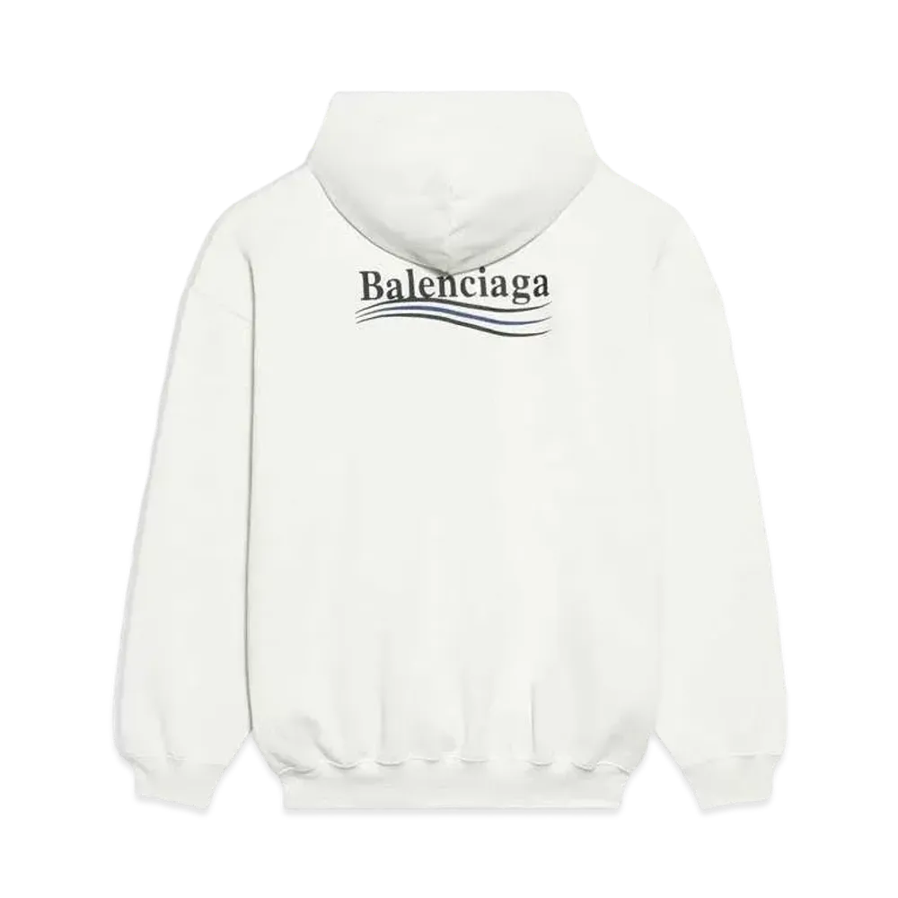 BALENCIAGA Political Campaign Medium Fit Hoodie "White"