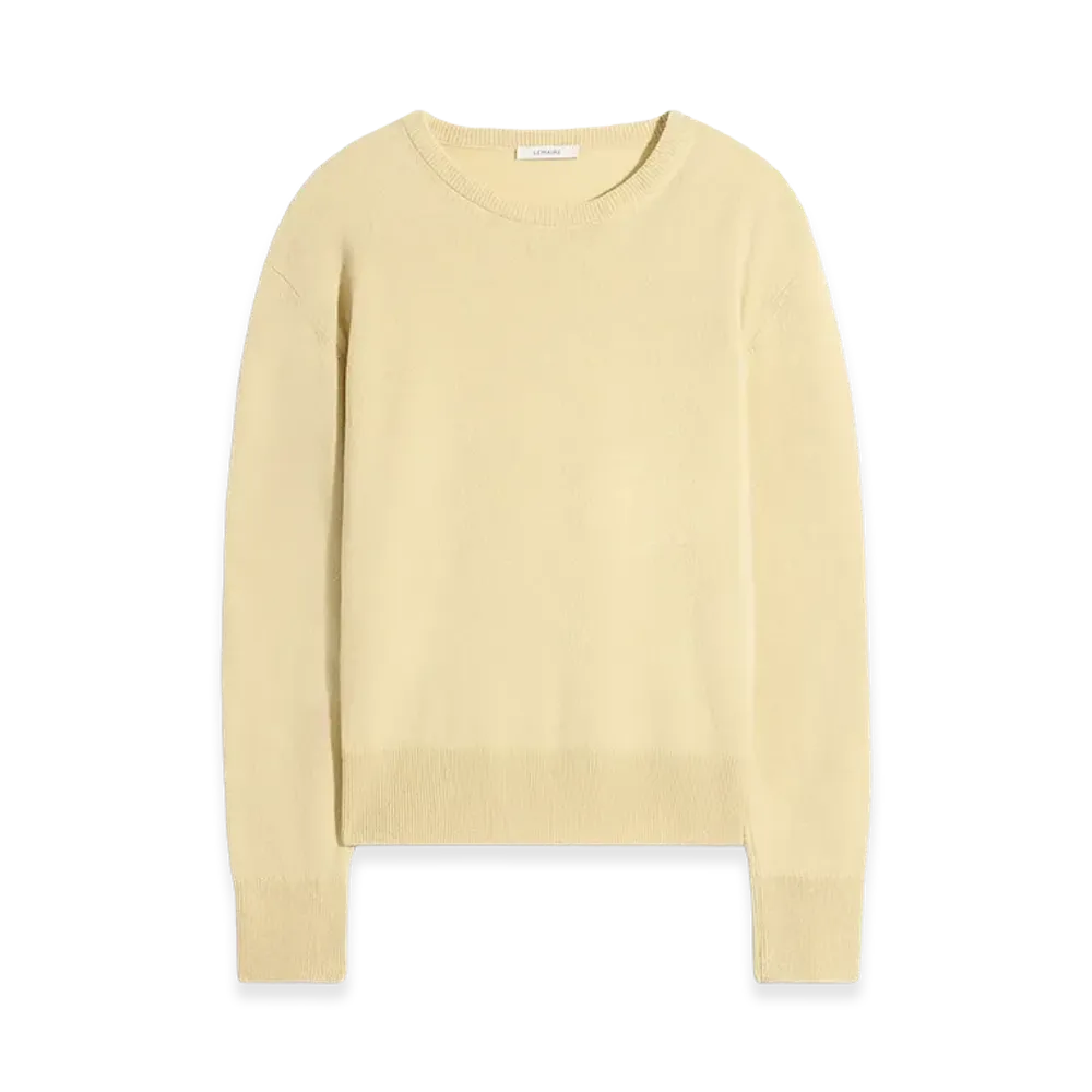 LEMAIRE Cashmere Wool Crewneck Sweater "Butter"