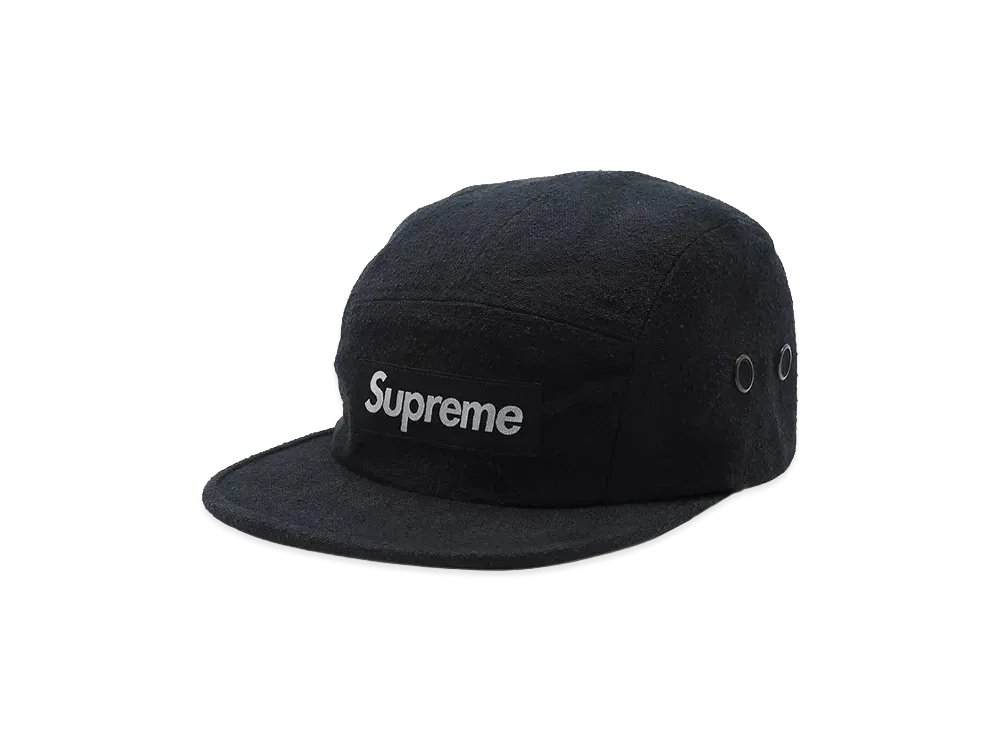 Supreme Napped Canvas Camp Cap (18FW) "Black"