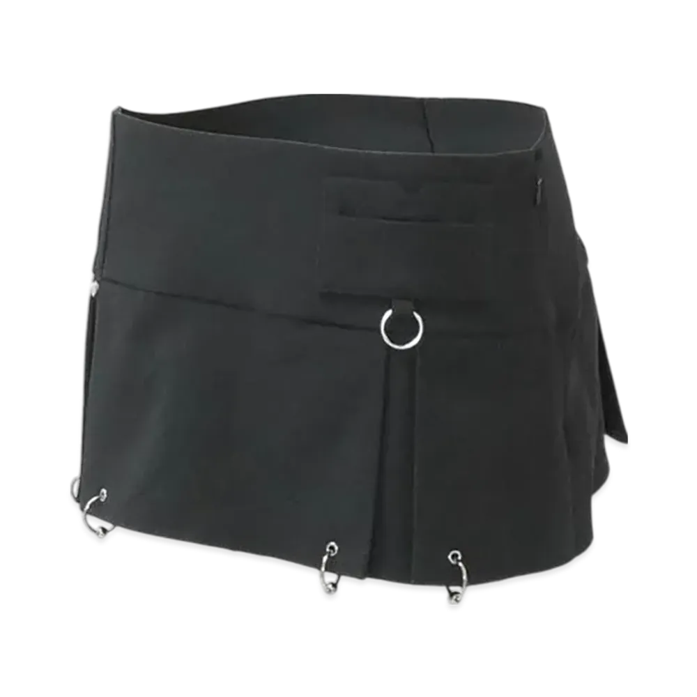 THEREDTHREAD S Pierce Skirt Mini "Gray"