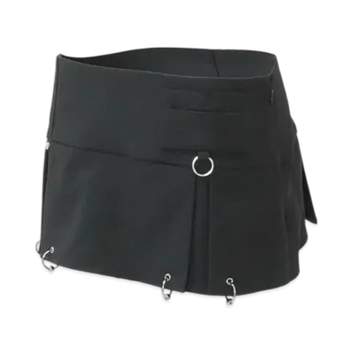 THEREDTHREAD S Pierce Skirt Mini "Gray"