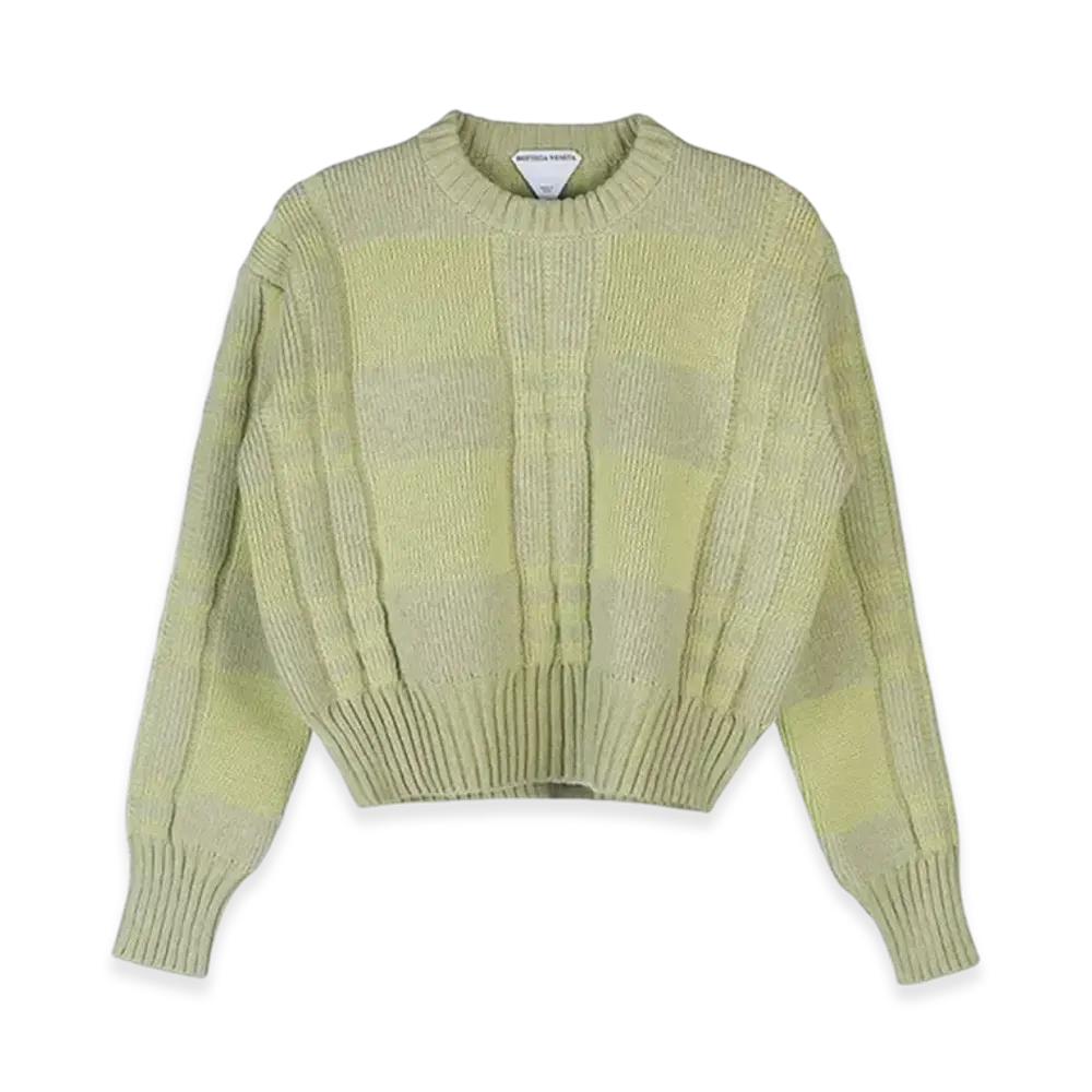 Bottega Veneta Women's Waffle Wool Sweater "Pistachio"