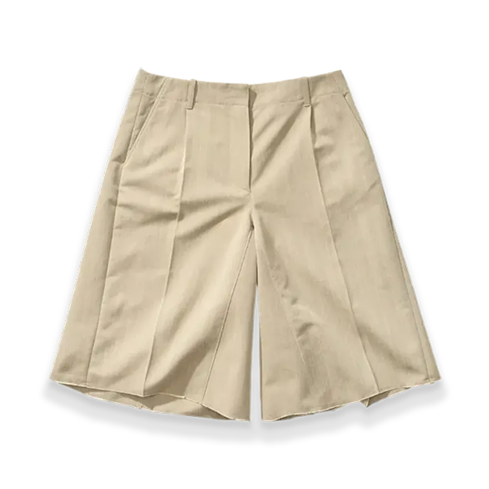 OUR LEGACY Women's Work Shop x Emporio Armani Vasto Shorts "Polvere Herringbone"