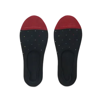 Paul Smith Multicolor Pin Dot Shoe-In Socks "Black"