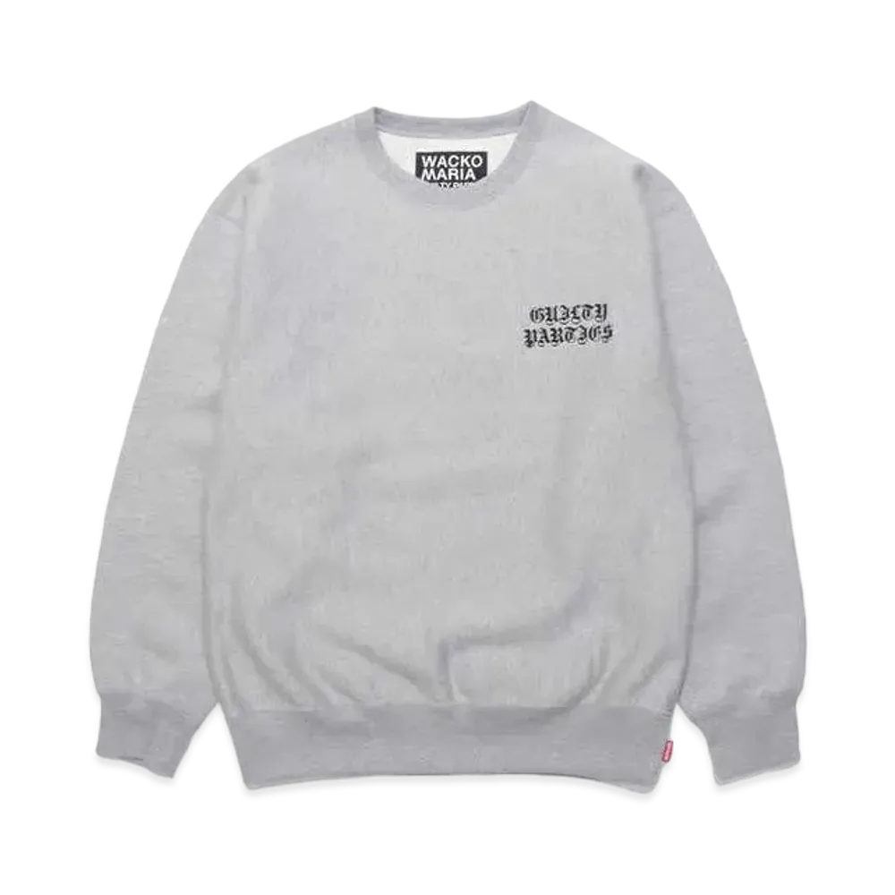 WACKO MARIA Heavy Weight Crew Neck Sweat Shirt "Gray"