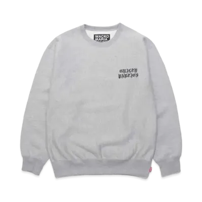 WACKO MARIA Heavy Weight Crew Neck Sweat Shirt "Gray"
