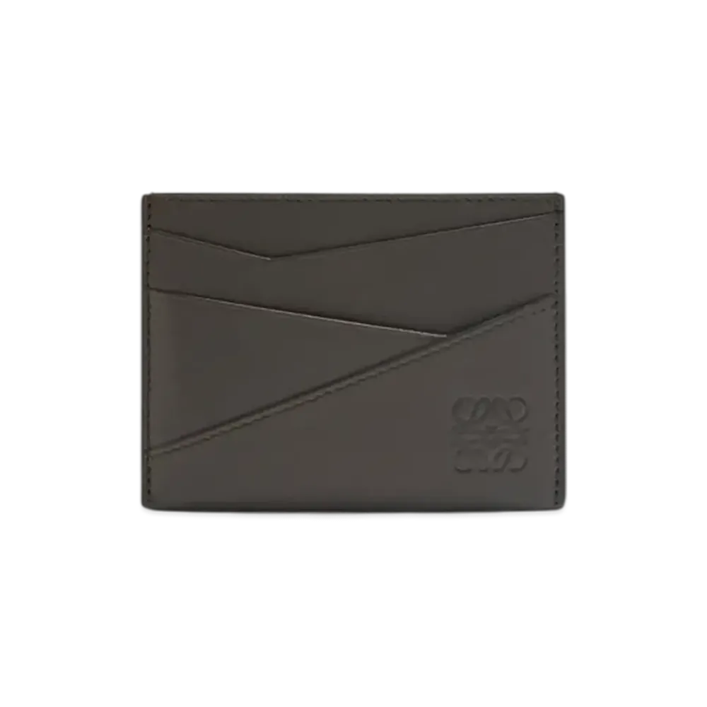 LOEWE Puzzle Plain Card Holder "Dark Grey"