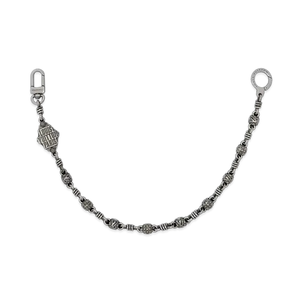 Louis Vuitton Western Chain Belt and Bag Charm "Silver"
