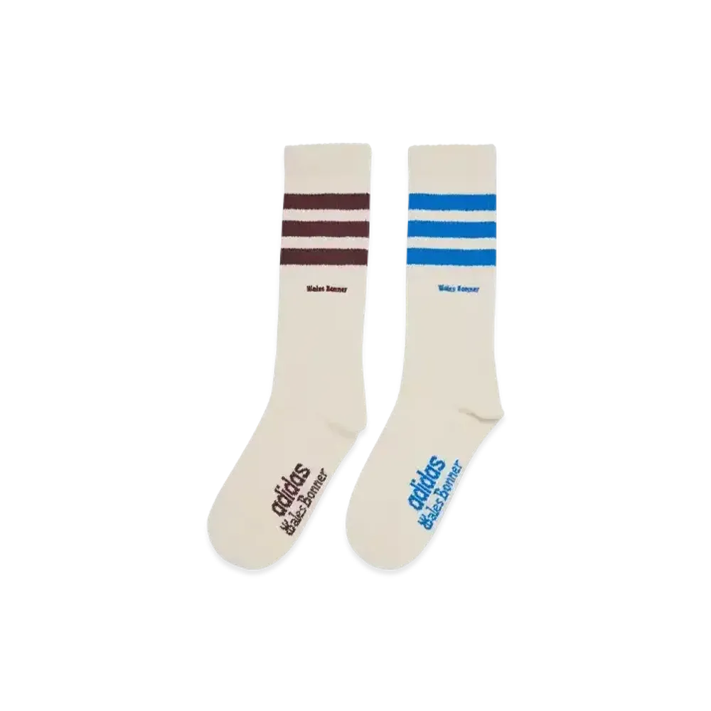 adidas x Wales Bonner Three Stripes Socks "Chalk White/Chalk White"