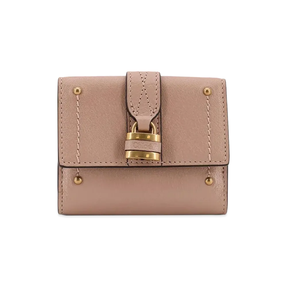 Chloe Women's Paddington Trifold Leather Wallet "Pink"