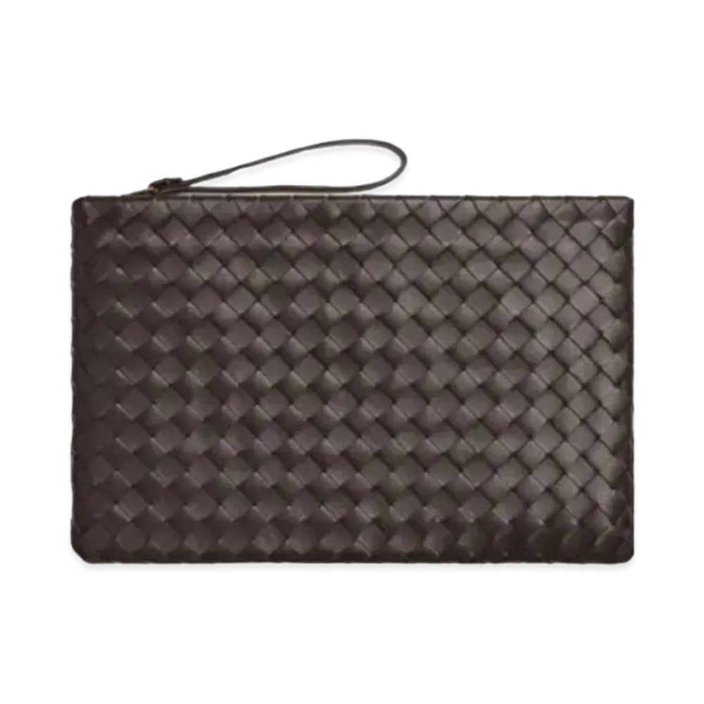 Bottega Veneta Lambskin Pouch Clutch "Portion"