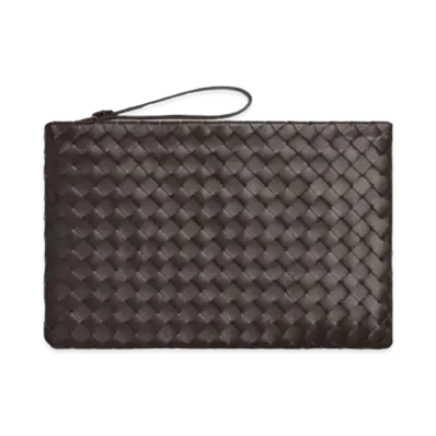 Bottega Veneta Lambskin Pouch Clutch "Portion"