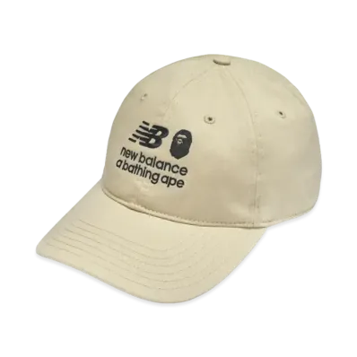 A BATHING APE x NEW BALANCE PANEL CAP "Beige"