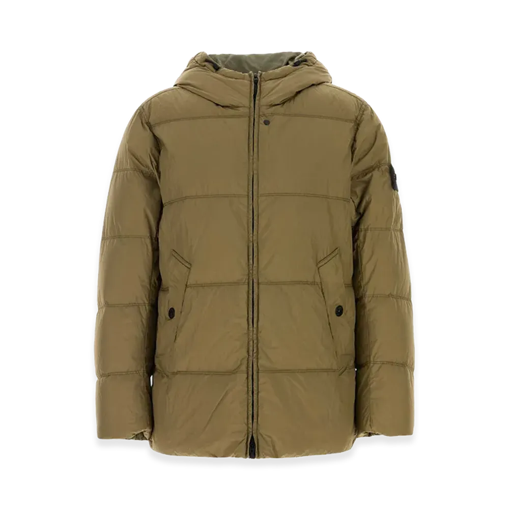 Stone Island Nylon Down Jacket "Army Green"
