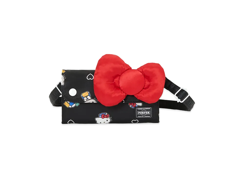 PORTER x HELLO KITTY 2Way Long Wallet "Black"