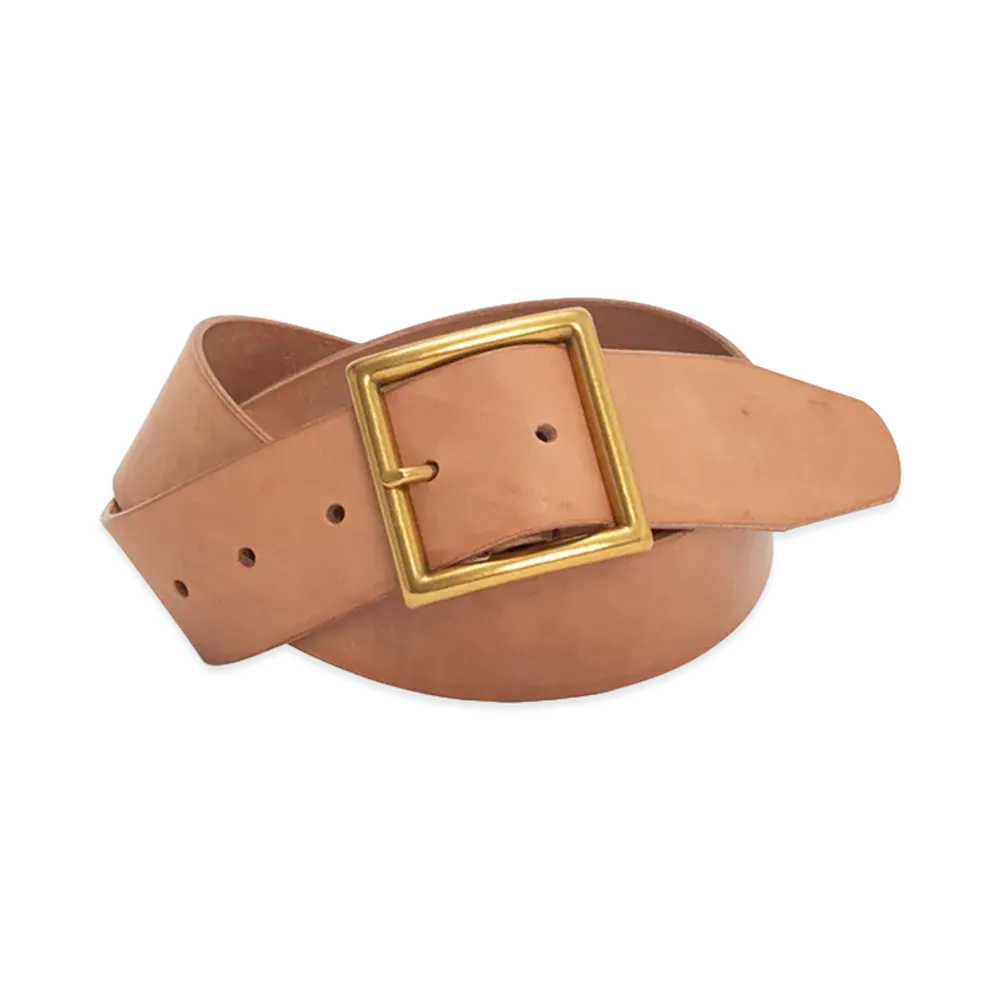 visvim Plain Belt 40mm "Natural"