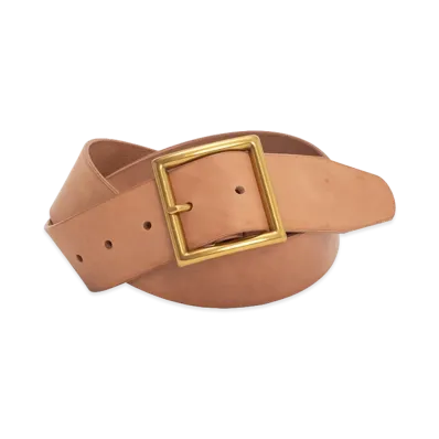 visvim Plain Belt 40mm "Natural"