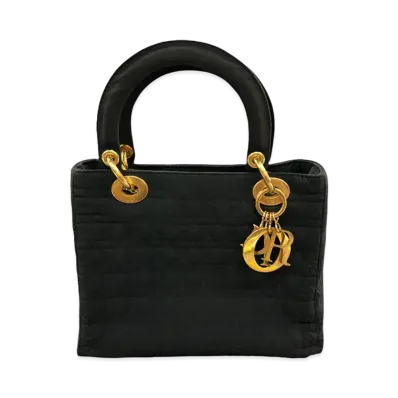 Dior Lady Dior Cannage Handbag "Black"