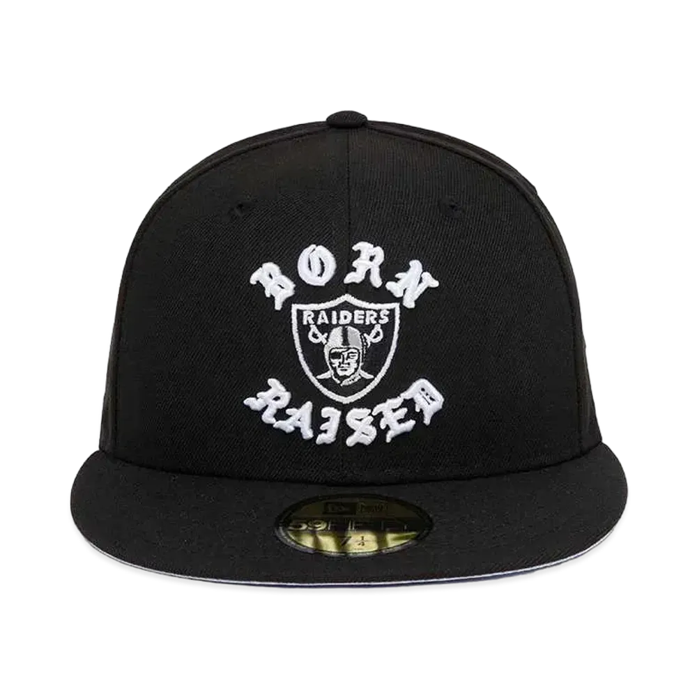 NEW ERA x Born x Raised x NFL + Raiders Fitted Rocker Hat "Black"