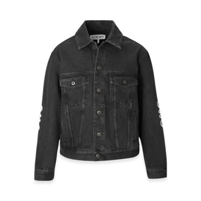 LOEWE Anagram Jacket in Cotton "Black"