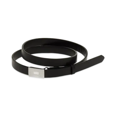 AURALEE Women's Slide Buckle Belt "Black"