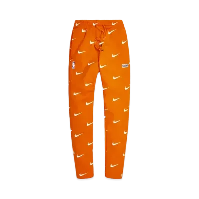 KITH x Nike for New York Knicks AOP Fleece Pant "Orange"