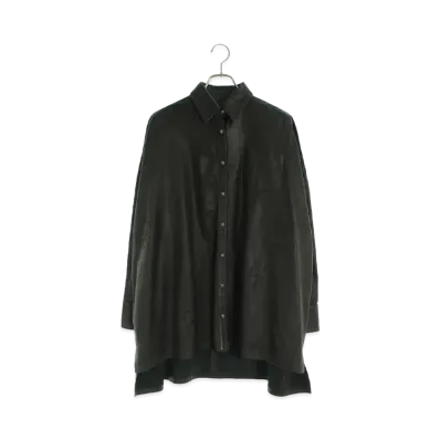 Chrome Hearts Mahal Kita Leather L/S Shirt ""Black