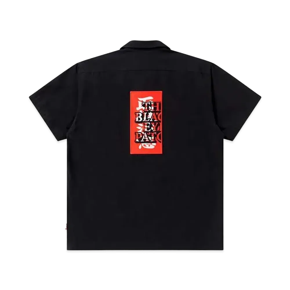 BlackEyePatch HWC Label Embroidered Open Collar S/S Shirt "Black"
