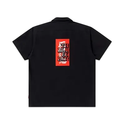 BlackEyePatch HWC Label Embroidered Open Collar S/S Shirt "Black"