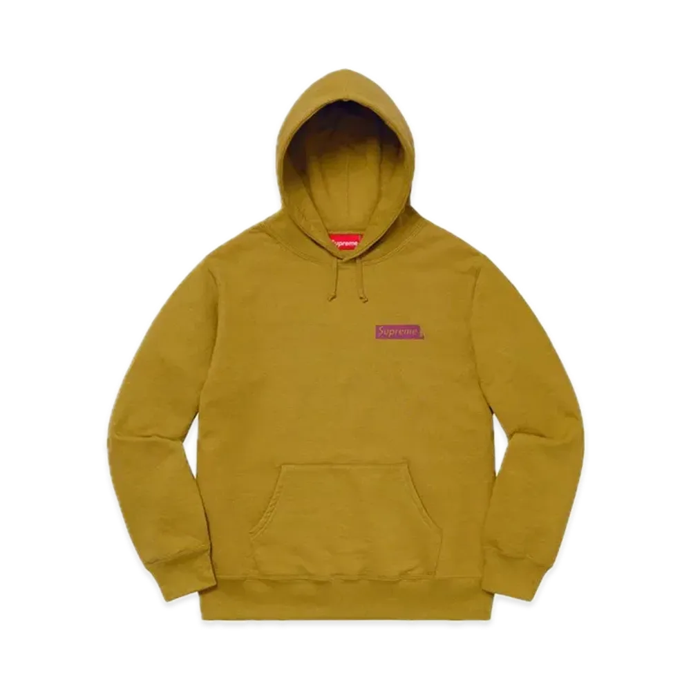 Supreme Stop Crying Hooded Sweatshirt "Dark Mustard"