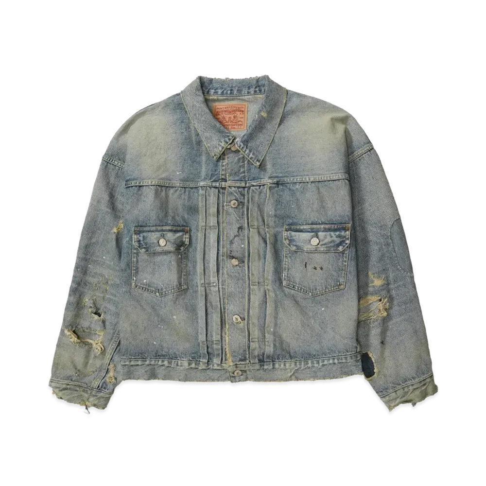 SAINT Mxxxxxx x BerBerJin Denim JKT Damage "Blue"