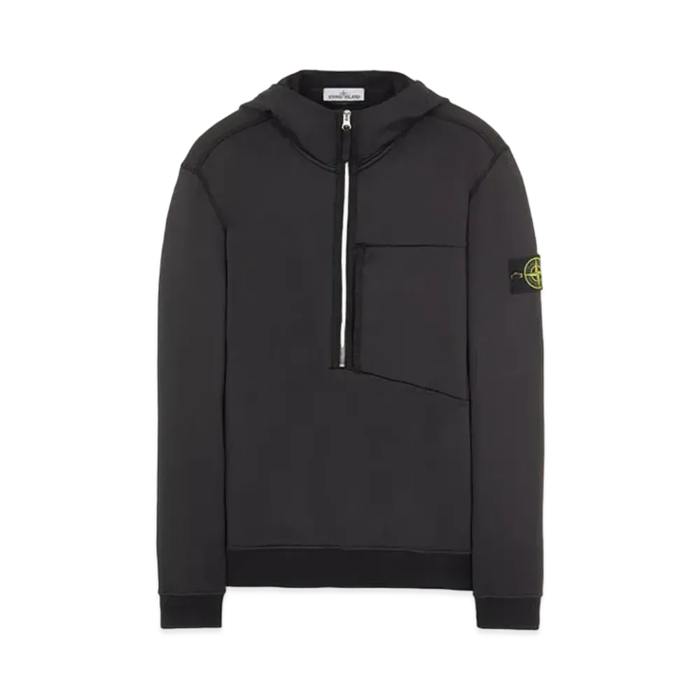 Stone Island 63247 COTTON NYLON FLEECE "Black"