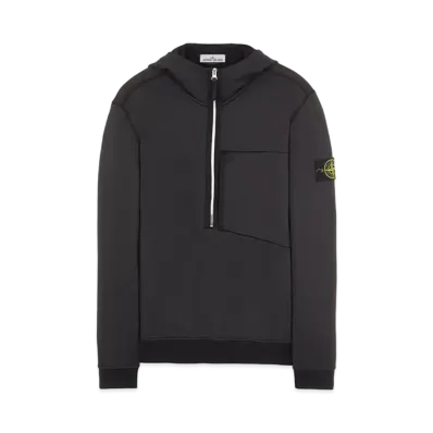 Stone Island 63247 COTTON NYLON FLEECE "Black"
