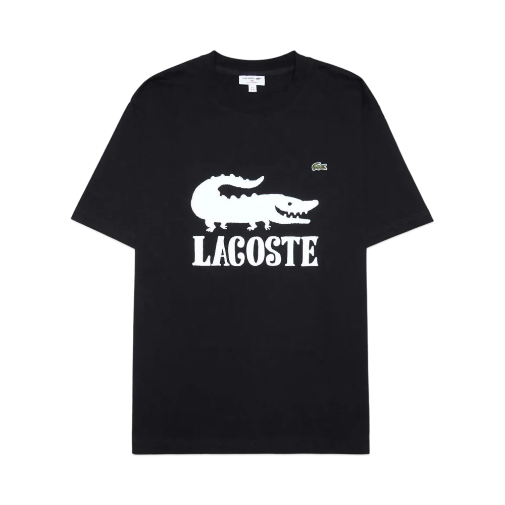 LACOSTE x ONE PIECE Crocodile Logo T-Shirt "Black"